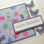 Birthday Card, Butterfly Bi..