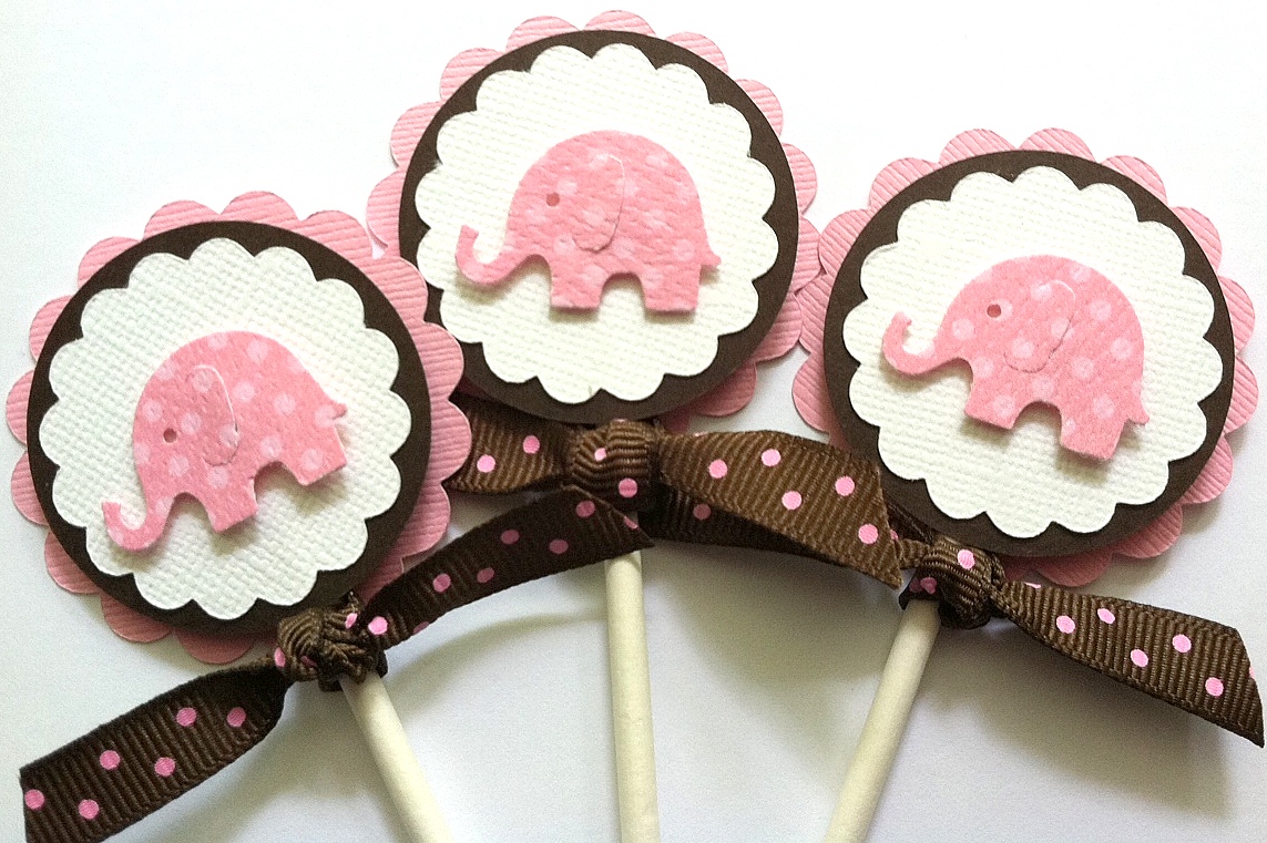 Cupcake Toppers, Baby Shower Cupcake Toppers, Baby Girl Birthday 